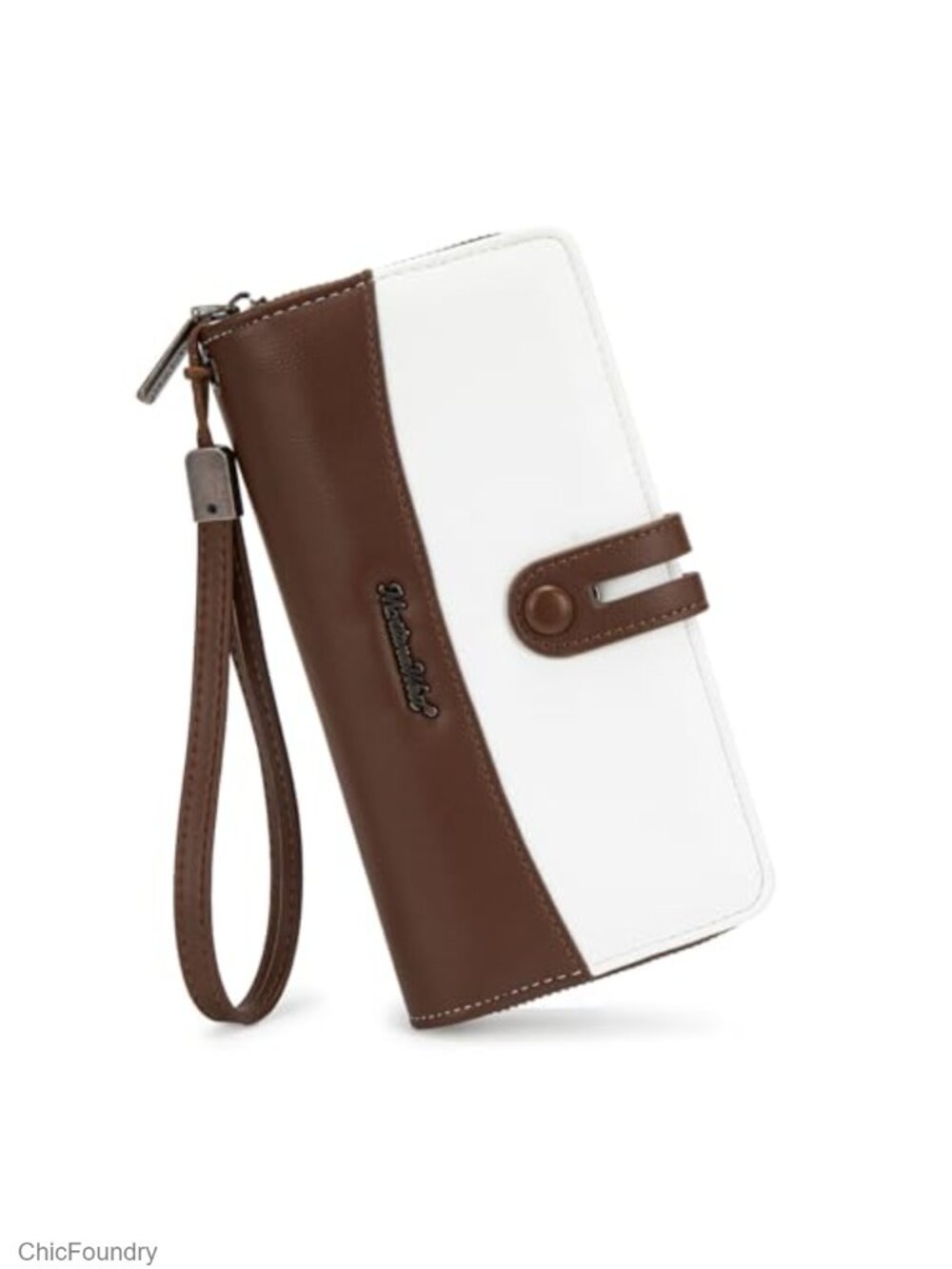 Large Wristlet Wallet Clutch RFID Bifold 13 Card Slots